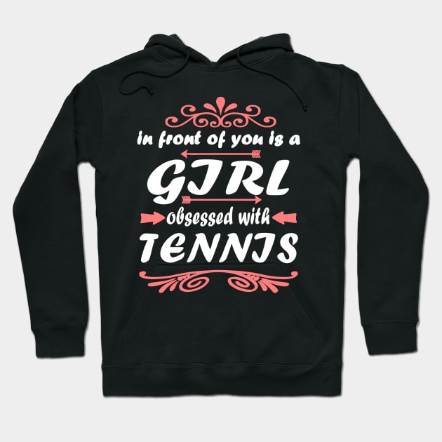 Tennis Tennis Court Girls Double Sports Hoodie by FindYourFavouriteDesign